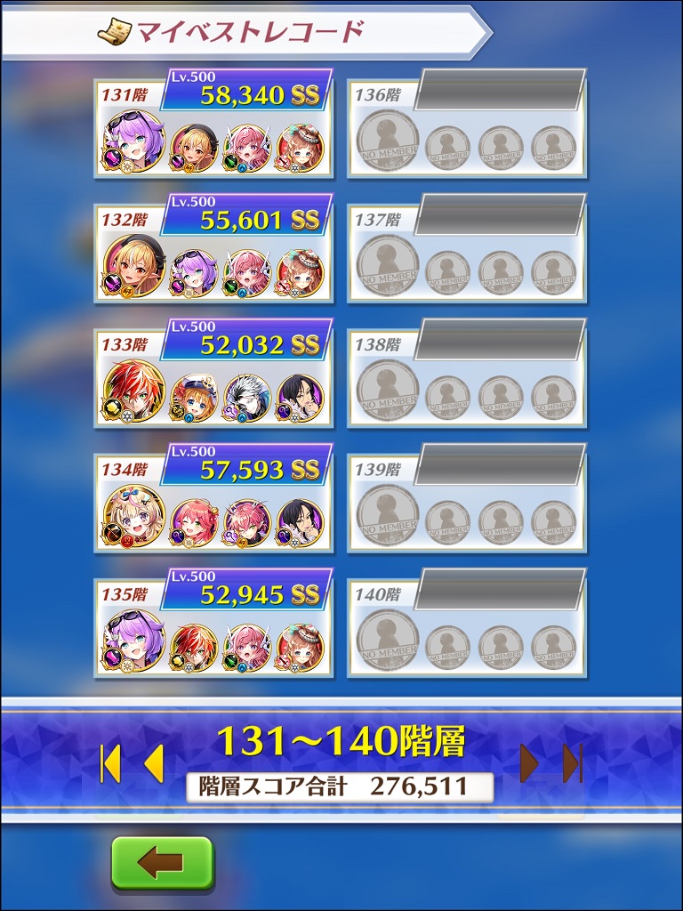 階層131～135