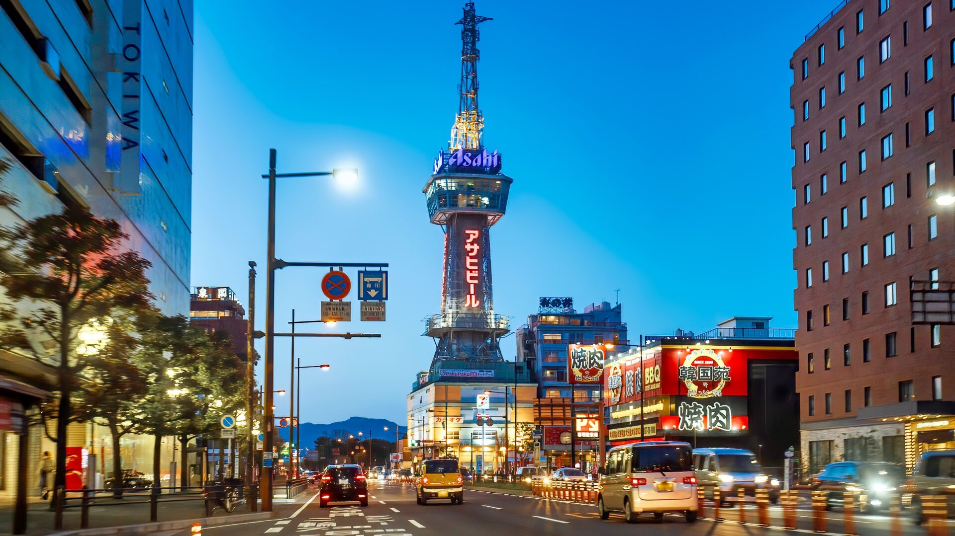 別府タワーと別府市街の風景｜別府大分毎日マラソン2026の開催地