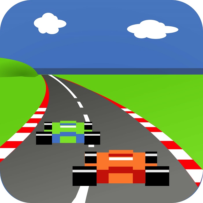 F1レースカーを描いたイラスト。F1の特徴や視聴方法を説明する本文中の補助画像