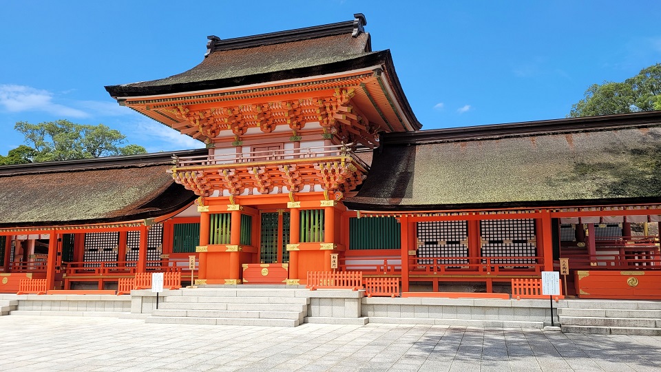 宇佐市を代表する名所・宇佐神宮の風景（大会後の観光スポット）